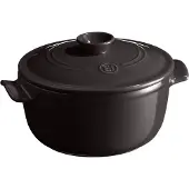 Emile Henry Runder Schmortopf Ø 24 cm, 4 l Fusain EH 4540 79 3289317945403