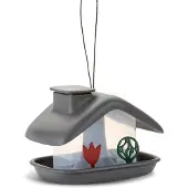 Nenurodyta Vogelfutterhaus Domek anthrazit Masse: 21x16x15 cm, Kunststoff