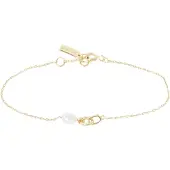 Ania Haie Pearl Power 925 Sterling Silberen Goldfarbene Armband AH-B043-01G