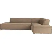 Zuiver Fat Freddy Ecksofa Cordstoff Rechts Karamell/ Braun