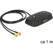 DeLOCK 88739 - LTE MIMO Standfuß, 2x SMA Stecker, 2x SMA Buchsen