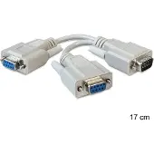 DeLOCK 65403, Beige, 0,17 m, DB-9, DB-9, Männlich, Weiblich
