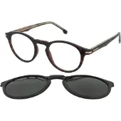 Carrera Unisex CA 297/CS 086/UC Gläser SONNENBRILLEN Plastik Havanna Grün Rund Polarisiert