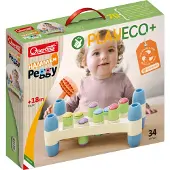 Quercetti Hammerbank - PlayEco+ - 34 Teile - 84120 - - One Size - Motorik Tiere
