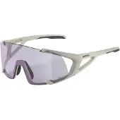 Alpina sport Sportbrille Alpina Hawkeye S Q-Lite V grau matt, Glas Q-Lite V lila, Kat.1-3