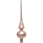 Décoris Christbaumspitze Glas 26cm rosa matt