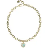 GUESS Lovely Solid Gold Plated Necklace JUBN03033JWYGTQT/U