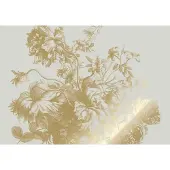 Kek Amsterdam Gold gravierte Blumentapete Sand MW-116 200x280cm