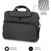 Subblim MALETIN AIR PADDING LAPTOP BAG 13,3-14" DARK GREY