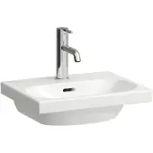 Laufen LUA Aufsatz-Handwaschbecken, ohne Hahnloch, mit Überlauf, 450x350mm, H8160800001091, Farbe: Weiß