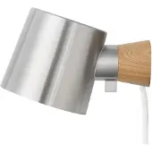 Normann Copenhagen Rise Wandleuchte Stainless Steel - , Metallisch, für Wohnzimmer, Metall