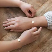 Yoursurprise Mutter-Tochter-Armbänder - Silber - 16 & 13 cm