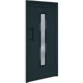 vidaXL Haustür Anthrazit 98x200 cm PVC