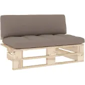 vidaXL Outdoor-Mittelsofa Paletten Imprägniertes Kiefernholz