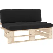 vidaXL Outdoor-Mittelsofa Paletten Imprägniertes Kiefernholz