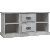 vidaXL TV-Schrank Betongrau 99,5x35,5x48 cm Holzwerkstoff