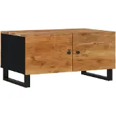 vidaXL Couchtisch 80x50x40 cm Massivholz Akazie & Holzwerkstoff