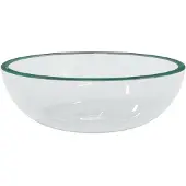 vidaXL Waschbecken Hartglas 35x12 cm Transparent