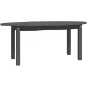 vidaXL Couchtisch Grau 110x55x45 cm Massivholz Kiefer