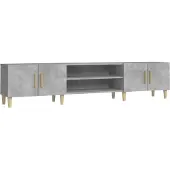 vidaXL TV-Schrank Betongrau 180x31,5x40 cm Holzwerkstoff