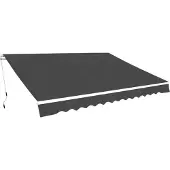 vidaXL Gelenkarmmarkise 350 cm Anthrazit