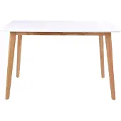 House Nordic Vojens Esstisch - Esstisch in Weiß und Natur 120x70xh75 cm