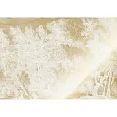 Kek Amsterdam Goldgravierte Landschaften Tapete Wollweiß MW-153 300x280cm