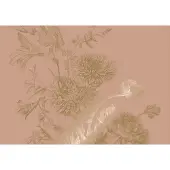 Kek Amsterdam Gold gravierte Blumentapete Nude MW-147 300x280cm