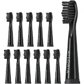 Ailoria FLASH TRAVEL - Ersatzbürstenköpfe 12er Set SCHWARZ / SCHWARZ