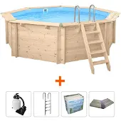 Interline Holzpool Bali 6,55m x 1,36m Standard-Set