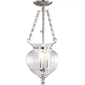 Elstead Lighting Elstead Finsbury Park Hängeleuchte E14 3-fach Small Poliertes Nickel