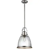 Elstead Lighting Elstead Hobson Hängeleuchte E27 52cm Satiniertes Nickel