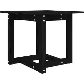 vidaXL Couchtisch Schwarz 50x50x45 cm Massivholz Kiefer