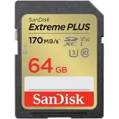 SanDisk SDSDXW2-064G-GNCIN, 64 GB, SDXC, Klasse 10, 170 MB/s, 60 MB/s, Class 3 (U3)