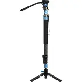 Sirui P-424FS + VA5 Carbon Einbeinstativ 168 cm mit Standspinne + Videoneiger