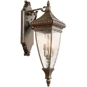 Kichler Elstead Venetian Rain Außen-Wandleuchte E14 3-fach Gebürstete Bronze IP44