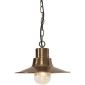 Elstead Lighting Elstead Sheldon Außen-Hängeleuchte E27 Gealtertes Messing IP44