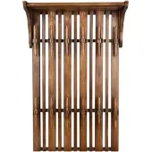 Dutchbone | Wandgarderobe Regal Jakub braun Holz 66x32x110 cm | NADUVI