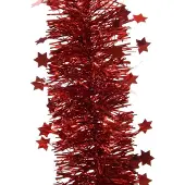 Merkloos Girlande mit Sternen versch. Farben Rot