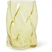 &k amsterdam &klevering - Marshmallow Vase 19,5 x Ø 13,4 cm, gelb