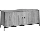 vidaXL TV-Schrank mit Türen Grau Sonoma 102x35x45 cm Holzwerkstoff