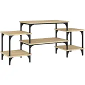 vidaXL TV-Schrank Sonoma-Eiche 117x35x52 cm Holzwerkstoff
