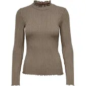 JDY Langarmbluse "JDYFRANSISKA L/S HIGHNECK TOP JRS NOOS" Viskosemischung, slim fit
