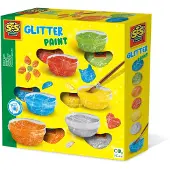 SES Creative Plakatfarbe glitzer, Multi, Flüssigkeit