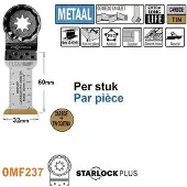Cmt OMF237-X1 Multitool Sägeblatt Edelstahl mit Feinschnitt 32 mm 1 Stück
