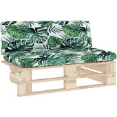 vidaXL Outdoor-Mittelsofa Paletten Imprägniertes Kiefernholz