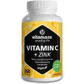 Vitamaze Vitamin C 1000 mg hochdosiert+Zink vegan Tabletten 360 St
