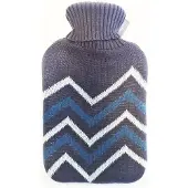 Fashy Wärmflasche Strickbezug 2 l schwarz 1 St
