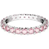 Swarovski Matrix Ring Rundschliff Rosa