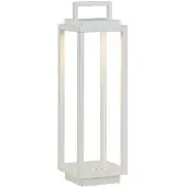 LUCANDE Mirina Portable Außenleuchte White - , Mirina, dimmbar, Weiß, Metall, Modern